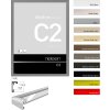 Nielsen C2 Alurahmen Bilderrahmen 10x15 cm bis 70x100 cm Normalglas Blockprofil
