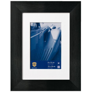 Rama foto Henzo Aluminium Luzern cu finisaj bătut și pasepartout premium