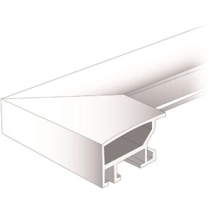 Rama foto Henzo Aluminium Luzern cu finisaj bătut și pasepartout premium