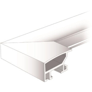 Rama foto Henzo Aluminium Luzern cu finisaj bătut și pasepartout premium