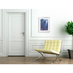 Rama foto Henzo Aluminium Luzern cu finisaj bătut și pasepartout premium