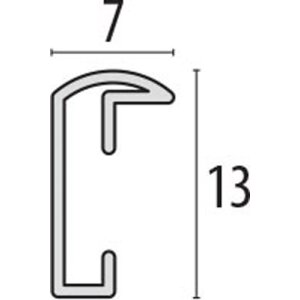 ZEP Burpali Alurahmen Schwarz Silber 7mm Rahmen verschiedene Größen
