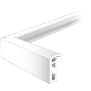 Rama foto Henzo Napoli din plastic cu profil halbrund îngust, 10x15–70x100 cm