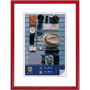 Rama foto Henzo Napoli din plastic cu profil halbrund îngust, 10x15–70x100 cm