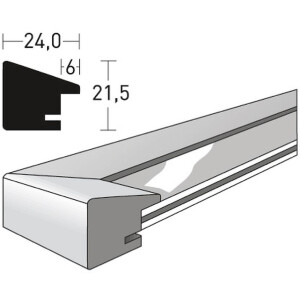 Rama foto Nielsen Essential din lemn, profil mediu înclinat spre interior