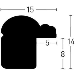 Ramă foto Nielsen Ascot Klassik din lemn masiv, 10x15–40x50 cm