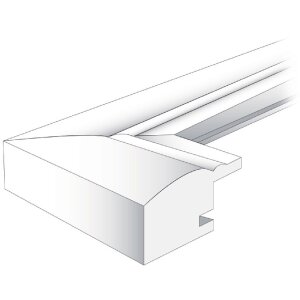 Ramă foto Henzo Artos din lemn, listă ondulată, stil clasic și etern