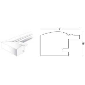 Ramă foto Henzo Artos din lemn, listă ondulată, stil clasic și etern