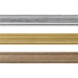 Rama foto Walther Lounge din polistiren, 10x15–40x50 cm, metalizată