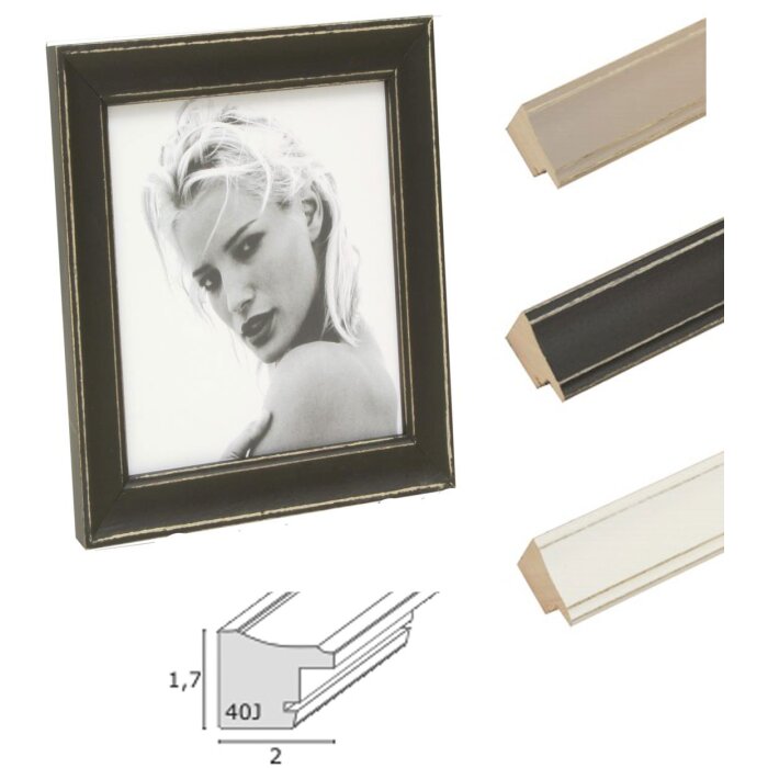 Rama foto Deknudt S40J, stil rustic, cu sticlă normală, dimensiuni 9x13 cm – 50x70 cm