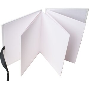 Album foto Leporello Lona – 12 imagini alb-negru, 4 formate, copertă din piele artificială