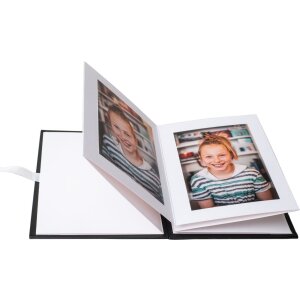 Album foto Leporello Lona – 12 imagini alb-negru, 4 formate, copertă din piele artificială