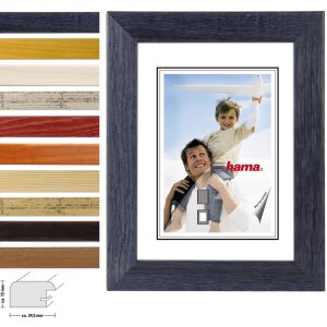 Rama foto Hama Riga din lemn cu profil bloc rotunjit