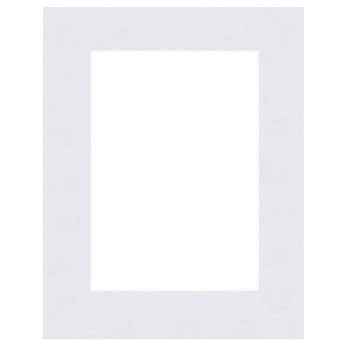 Passepartout cu tăiere diagonală 40°, alb Bianco Artico, 1,4 mm, fără acid