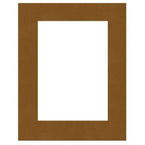 Schrägschnittpassepartout braun 40 Größen...