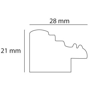 Henzo Chic Baroque Bilderrahmen 13x18 cm bis 50x70 cm in 4 Farben