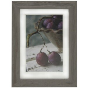 Henzo Deco Holzrahmen Blockprofil mit Passepartout 10x15 bis 40x50 cm