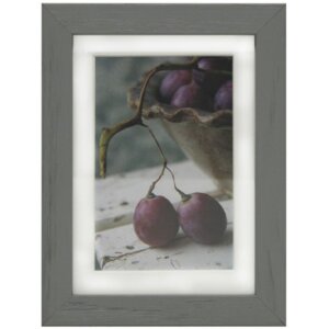 Henzo Deco Holzrahmen Blockprofil mit Passepartout 10x15 bis 40x50 cm