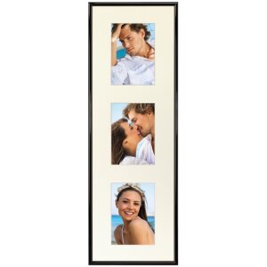 Ramă foto Madrid, neagră, modernă, din plastic, cu sticlă reflex