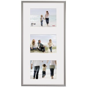 Ramă foto Madrid argintie, pentru fotografii 10x15 cm și 13x18 cm