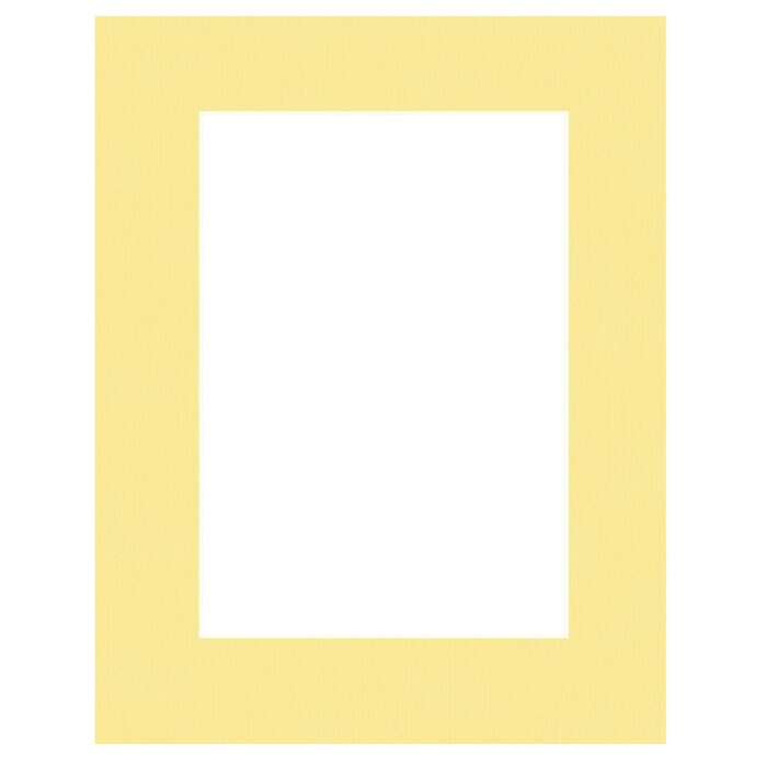 Passepartout galben, 40 de dimensiuni, tăiere diagonală 40°