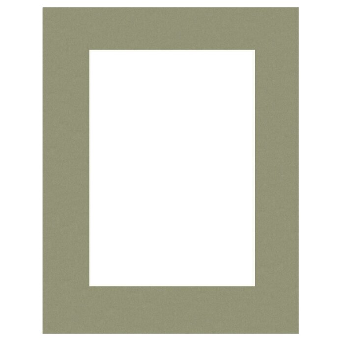 Passepartout Verda Tundra, verde-gris, 1,4 mm, fără acid, 40 dimensiuni