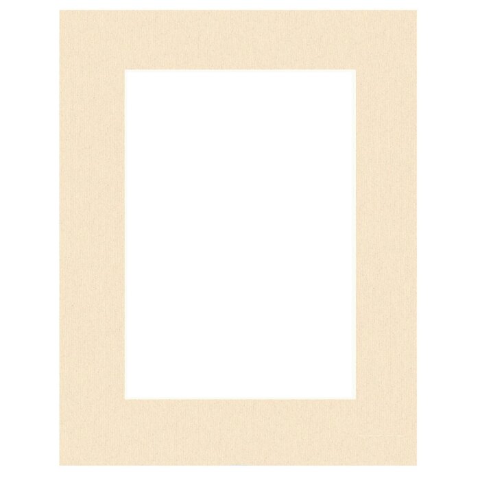 Passepartout cremă Avorio di Castiglia, tăiere diagonală 40°, 1,4 mm fără acid