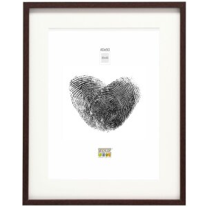 Deknudt Holzrahmen S40A hohes Blockprofil 13x18 bis 50x70 cm mit Passepartout