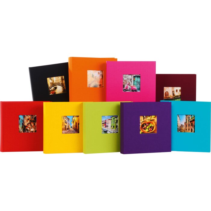 Album memo Goldbuch Bella Vista – 200 fotografii 10x15 cm, acoperiș din lână