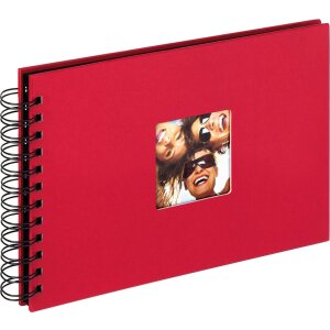 Album spiral Walther FUN 23x17 cm / 30x30 cm, 40 sau 50 fețe negre fără pergamin