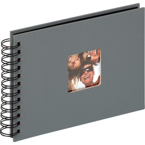 Album spiral Walther FUN 23x17 cm / 30x30 cm, 40 sau 50 fețe negre fără pergamin
