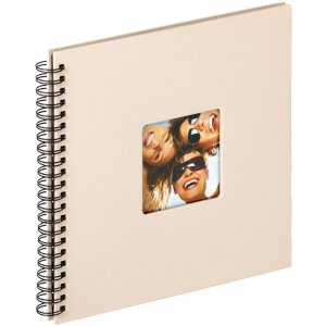 Album spiral Walther FUN 23x17 cm / 30x30 cm, 40 sau 50 fețe negre fără pergamin