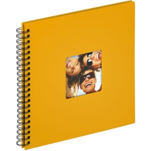 Album spiral Walther FUN 23x17 cm / 30x30 cm, 40 sau 50 fețe negre fără pergamin