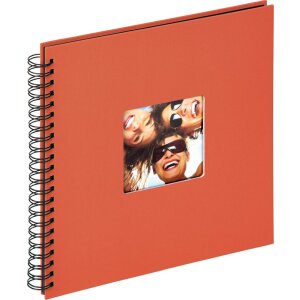 Album spiral Walther FUN 23x17 cm / 30x30 cm, 40 sau 50 fețe negre fără pergamin