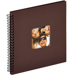Album spiral Walther FUN 23x17 cm / 30x30 cm, 40 sau 50 fețe negre fără pergamin