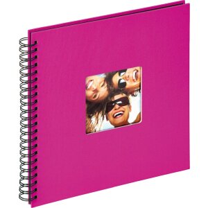 Album spiral Walther FUN 23x17 cm / 30x30 cm, 40 sau 50 fețe negre fără pergamin