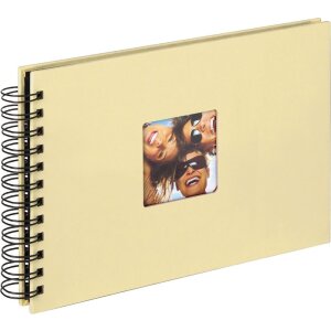 Album spiral Walther FUN 23x17 cm / 30x30 cm, 40 sau 50 fețe negre fără pergamin