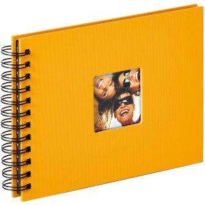 Album spiral Walther FUN 23x17 cm / 30x30 cm, 40 sau 50 fețe negre fără pergamin