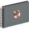 Album spiral Walther FUN 23x17 cm / 30x30 cm, 40 sau 50 fețe negre fără pergamin