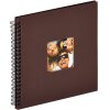 Album spiral Walther FUN 23x17 cm / 30x30 cm, 40 sau 50 fețe negre fără pergamin