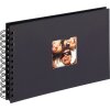 Album spiral Walther FUN 23x17 cm / 30x30 cm, 40 sau 50 fețe negre fără pergamin