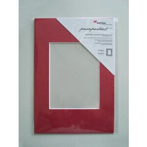 Passepartout Walther cu tăiere diagonală, nucleu alb, 16 dimensiuni, 10 culori, 1,4 mm