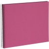 Goldbuch Spiralalbum Bella Vista fuchsia 35x30 cm 40 schwarze Seiten