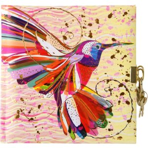 Goldbuch Tagebuch Flower Kolibri 16,5x16,5 cm 96...