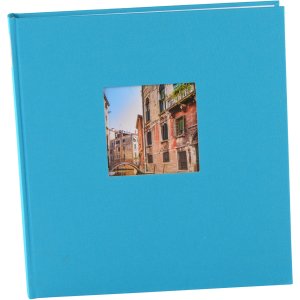 Goldbuch Fotoalbum Bella Vista Leinen 25x25 cm 60 weiße Seiten mit Pergamin