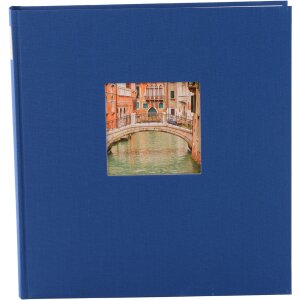 Goldbuch Fotoalbum Bella Vista Leinen 25x25 cm 60 weiße Seiten mit Pergamin