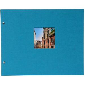 Album foto Bella Vista cu șuruburi, copertă din lână, 39x31 cm și 30x25 cm, 40 de pagini