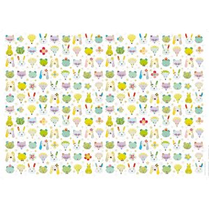 Goldbuch Geschenkpapier Heads up white 50x70 cm weiß