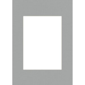 Passepartout cu tăiere albă înclinată pentru ramă foto, 1,4 mm