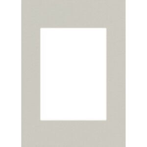 Passepartout cu tăiere albă înclinată pentru ramă foto, 1,4 mm